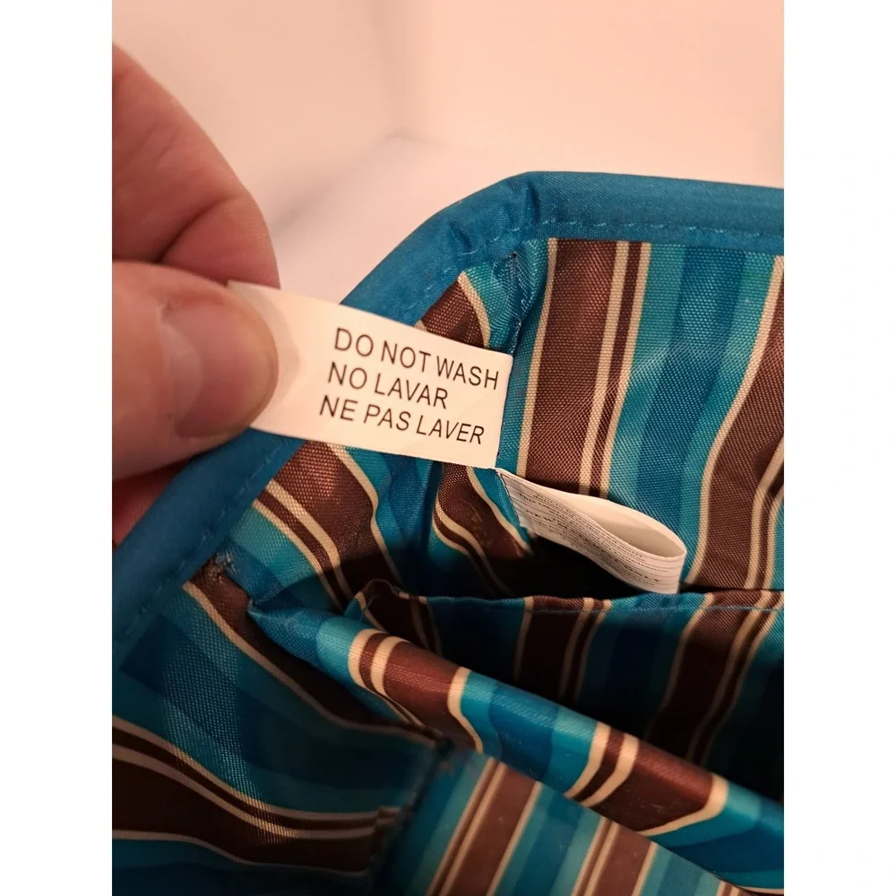 Brown and Teal Blue Multi Pocket Craft Caddy Organizer with Bottom Tray Storage